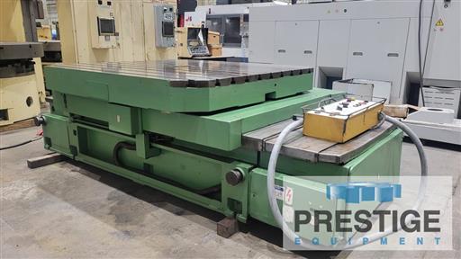 71" x 78" Union #Ti-2, power rotation, power infeed, scales, 15 ton capacity 1994, #26626 - Image 9