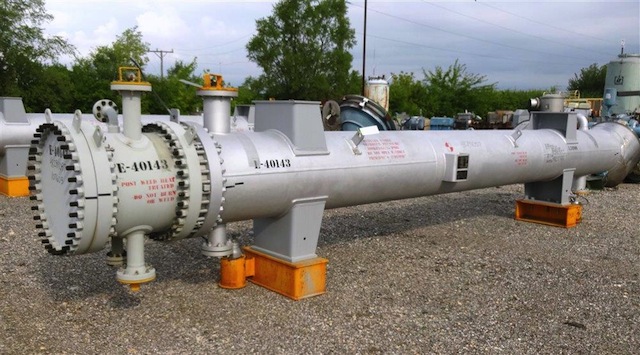 2143 sq.ft., 412FV psi shell, 372FV psi tube, Ilsung, 392&deg;F, 4" inlet & outlet, (2) 2" vents, unused 2015 - Image 9