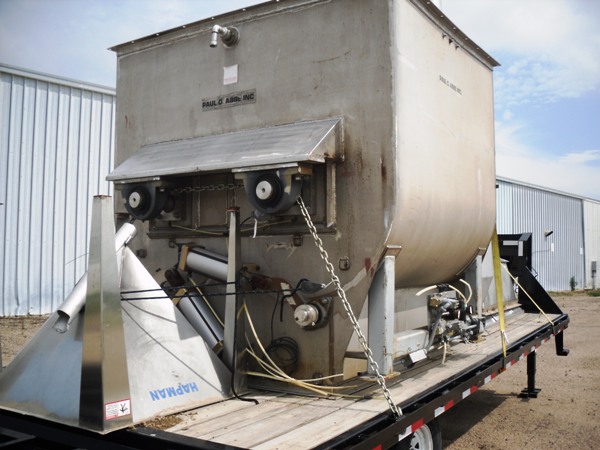 150 cu.ft. Double Shaft Paddle Mixer, Stainless Steel - Image 1
