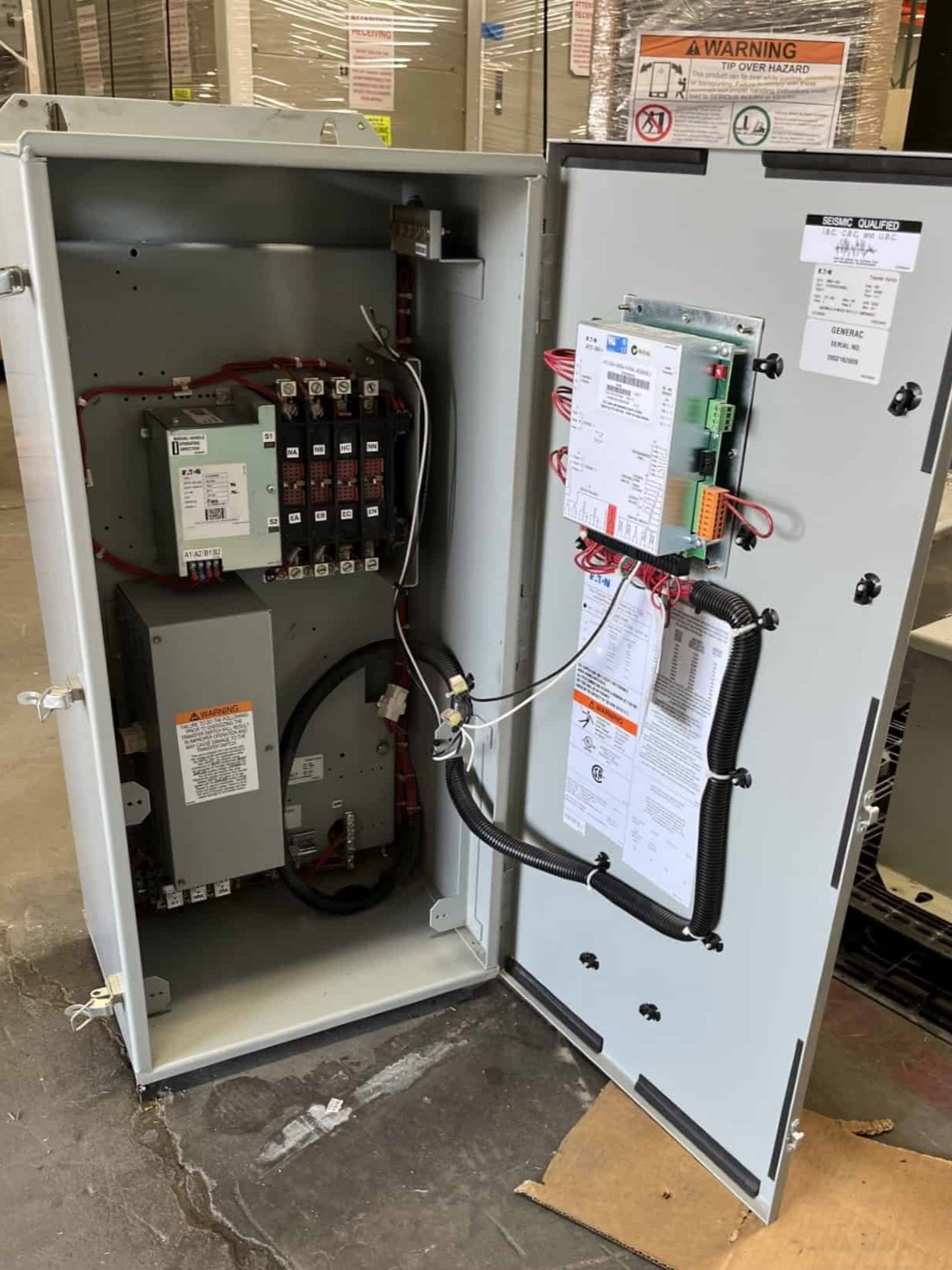 100 Amp. Eaton #ATC3C2X40100XSU, automatic transfer switch, 480 Volts, Nema 1, 2018 - Image 2