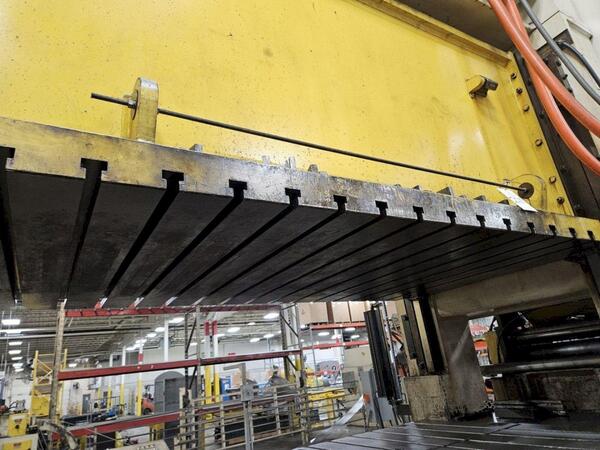 400 Ton, Blow #SC2-400-96-54, straight side mechanical press, 10" stroke, 35" Shut Height, air clutch, 1994 - Image 7