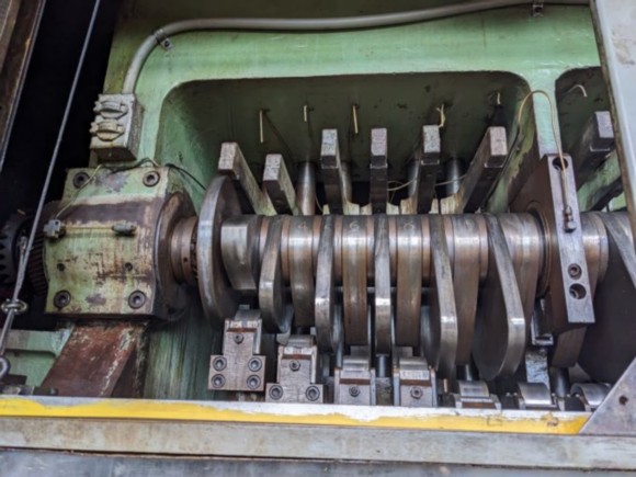 Platarg #912, eyelet transfer press, 13 stations, 6.50" stroke, 3.11" depth of draw, die blocks - Image 5