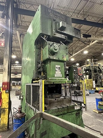 200 Ton, Stamtec #G1-200, gap frame press, 7.87" stroke, 17.72" Shut Height, 4.33" ram adjustment, 2000 - Image 2