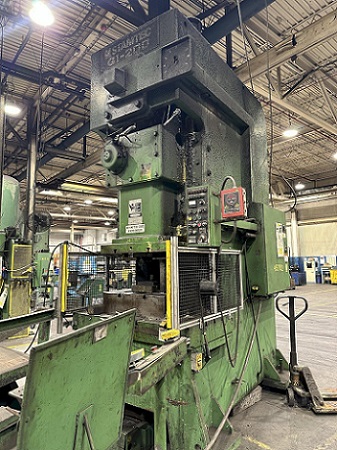 200 Ton, Stamtec #G1-200, gap frame press, 7.87" stroke, 17.72" Shut Height, 4.33" ram adjustment, 2000 - Image 4