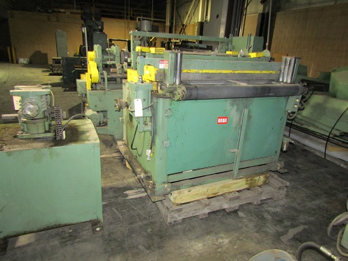 50" x .125" Rowe #VFT-4-50, 7-roll flattener with inline edge trimmer & scrap choppers - Image 2