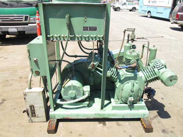 Ingersoll-Rand, industrial reciprocating air compressor with aftercooler, 20 HP - Image 1