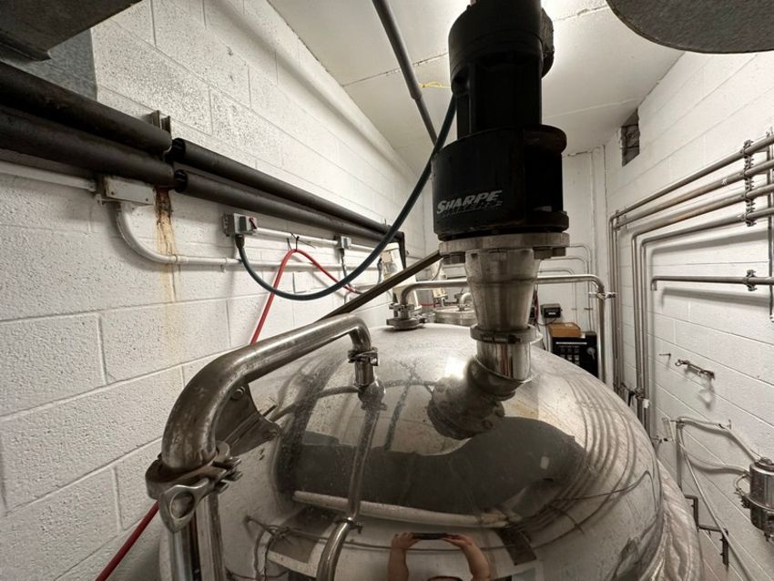 Apex Brewing Supply, 300 gallon 304 Stainless Steel ferment, cone bottom, 16" x 13" manway, 2015 - Image 6