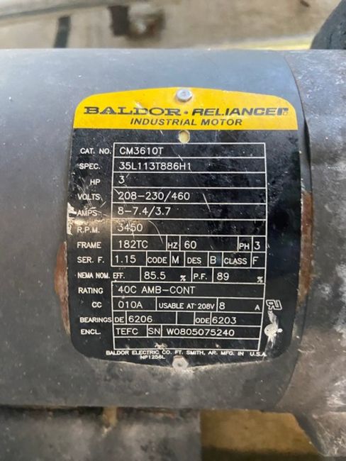 200 gallon Vertical Stainless Steel single wall balance tank, 3 HP centrifugal pump - Image 5