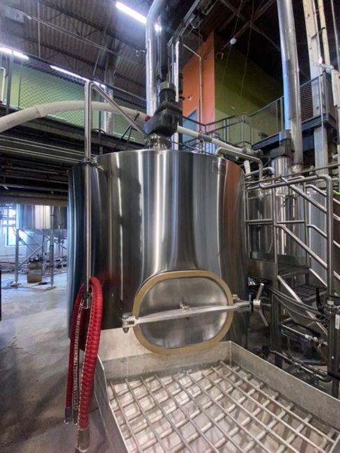 465 gallon JV Northwest, vertical Stainless Steel mix tank, 4' dia. x 10' high, Stainless Steel filter type - Image 9