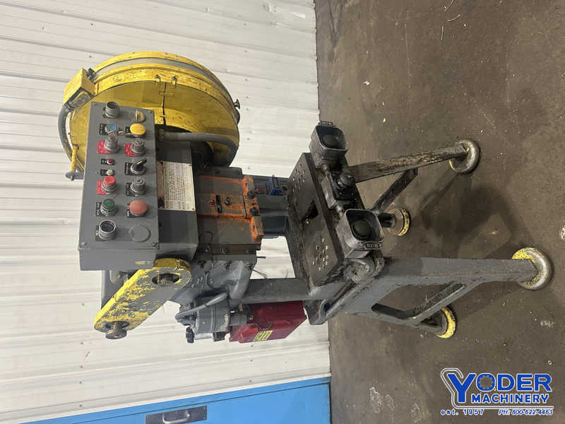 10 Ton, Perkins #2A, OBI flywheel press, 1" stroke, 8" Shut Height, 19" x7-1/2" bed, air clutch, 1 HP - Image 2