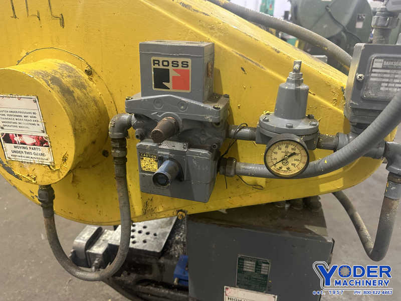 10 Ton, Perkins #2A, OBI flywheel press, 1" stroke, 8" Shut Height, 19" x7-1/2" bed, air clutch, 1 HP - Image 6