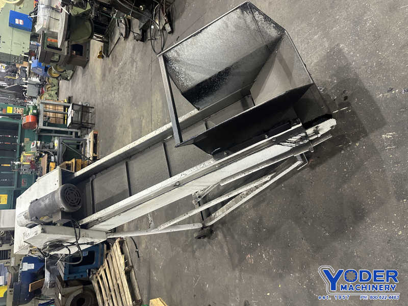 12-1/4" Chip conveyor, 1" flights, 52" dump height, adjustable leg height, 1/2 HP, 110/230 V. - Image 2