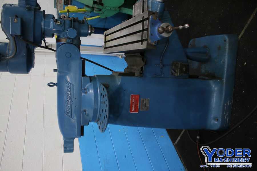 Bridgeport, ram type vertical mill, 2 HP - Image 5