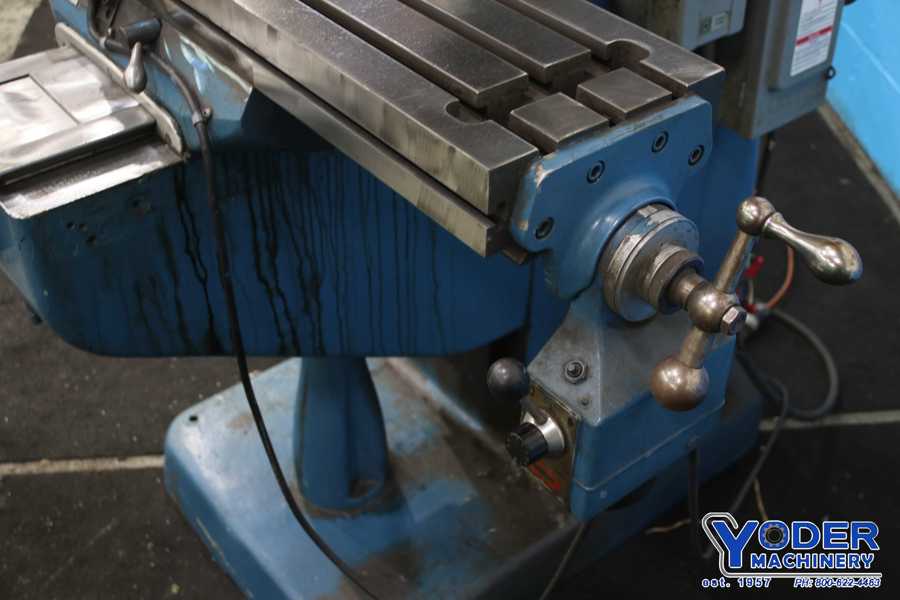 Bridgeport, ram type vertical mill, 2 HP - Image 6