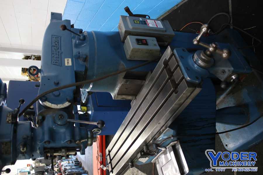 Bridgeport, ram type vertical mill, 2 HP - Image 8