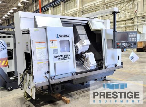 Okuma #LB-3000EX-MY950, 22" swing, 38" centers, 12-station turret,milling,C-Axis, 5000 RPM,OSP-P200LA, 2012 - Image 2