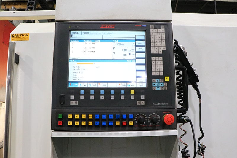 Fryer #MC-60, CNC vertical machining center, 24 automatic tool changer, 60" X, 30" Y, 38" Z, 6000 RPM - Image 9