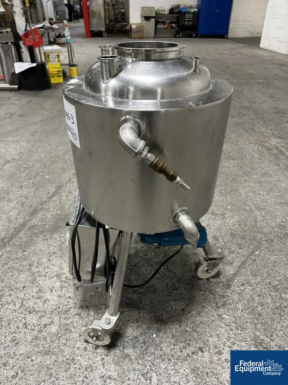 6.6 gallon Allegheny Bradford, Jacketed Receiver Tank, 25 Liter, Stainless Steel, jacketed for 40 psi at - Image 3