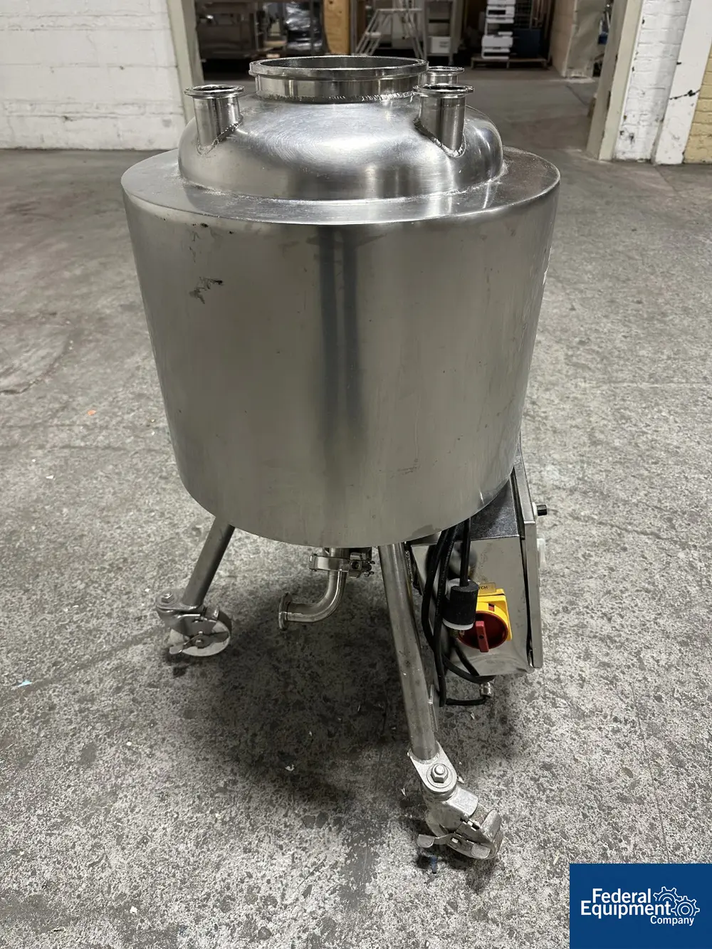6.6 gallon Allegheny Bradford, Jacketed Receiver Tank, 25 Liter, Stainless Steel, jacketed for 40 psi at - Image 5