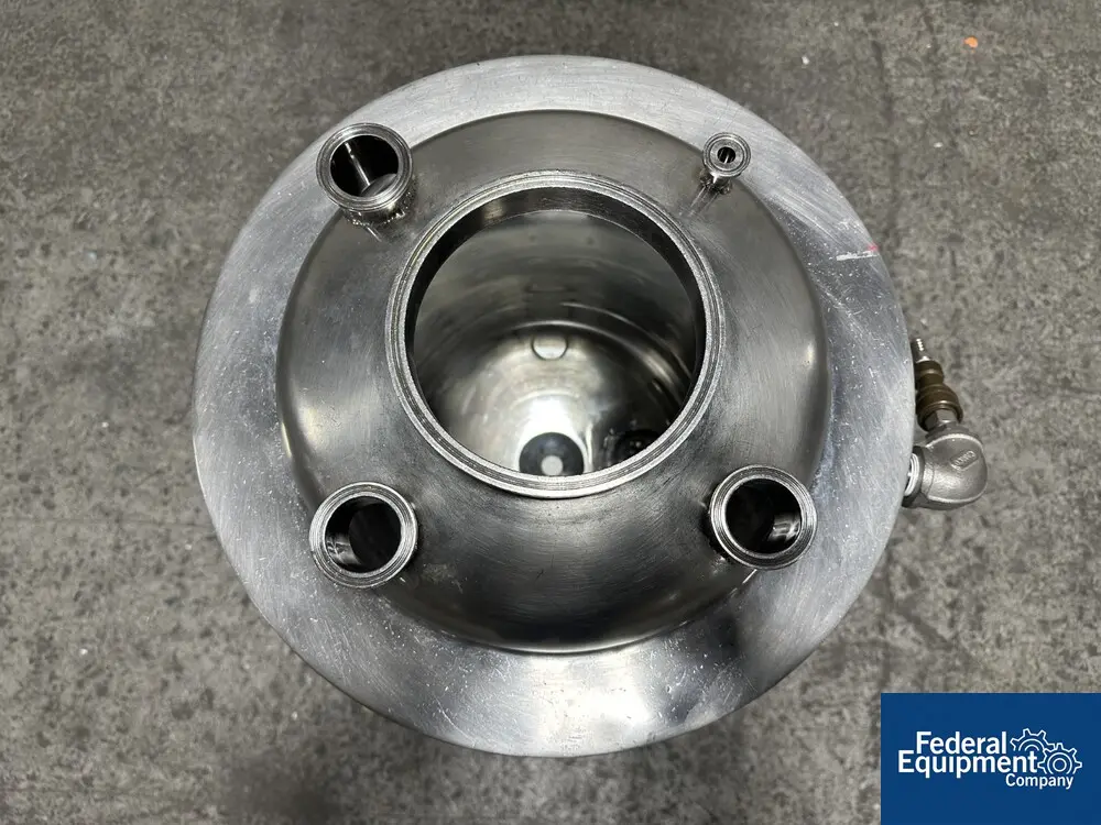6.6 gallon Allegheny Bradford, Jacketed Receiver Tank, 25 Liter, Stainless Steel, jacketed for 40 psi at - Image 7