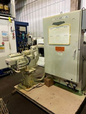 Osborn #3-A, deburring machine, adjustable magnetic brake, timer, brush hood - Image 2