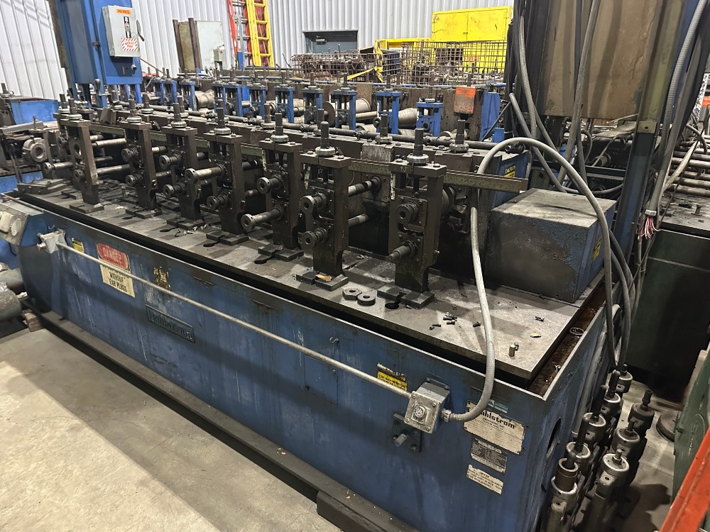 8 Stand, Dahlstrom #400-8OB, 1.5" arbor, 4"-7" roll range, 8" roll space, 13" horizontal centers, 10 HP - Image 2