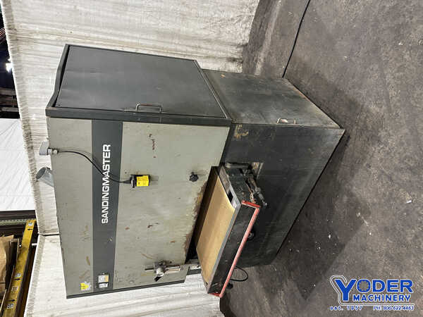 36" Sandingmaster #CSB2-900, belt grinder, pneumatic tracking, oenmatic belt tension - Image 1