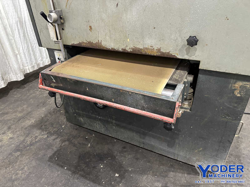 36" Sandingmaster #CSB2-900, belt grinder, pneumatic tracking, oenmatic belt tension - Image 3