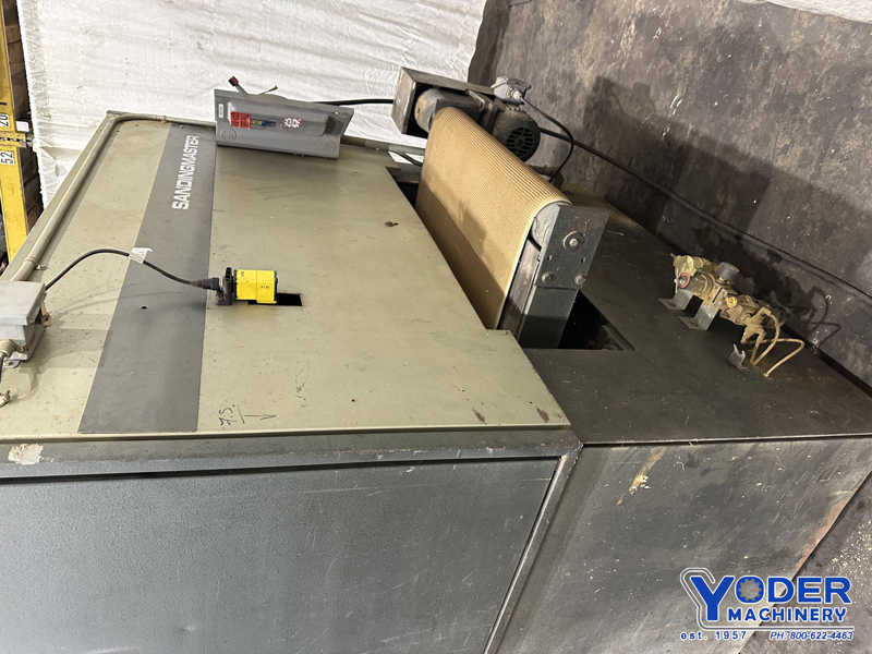 36" Sandingmaster #CSB2-900, belt grinder, pneumatic tracking, oenmatic belt tension - Image 7