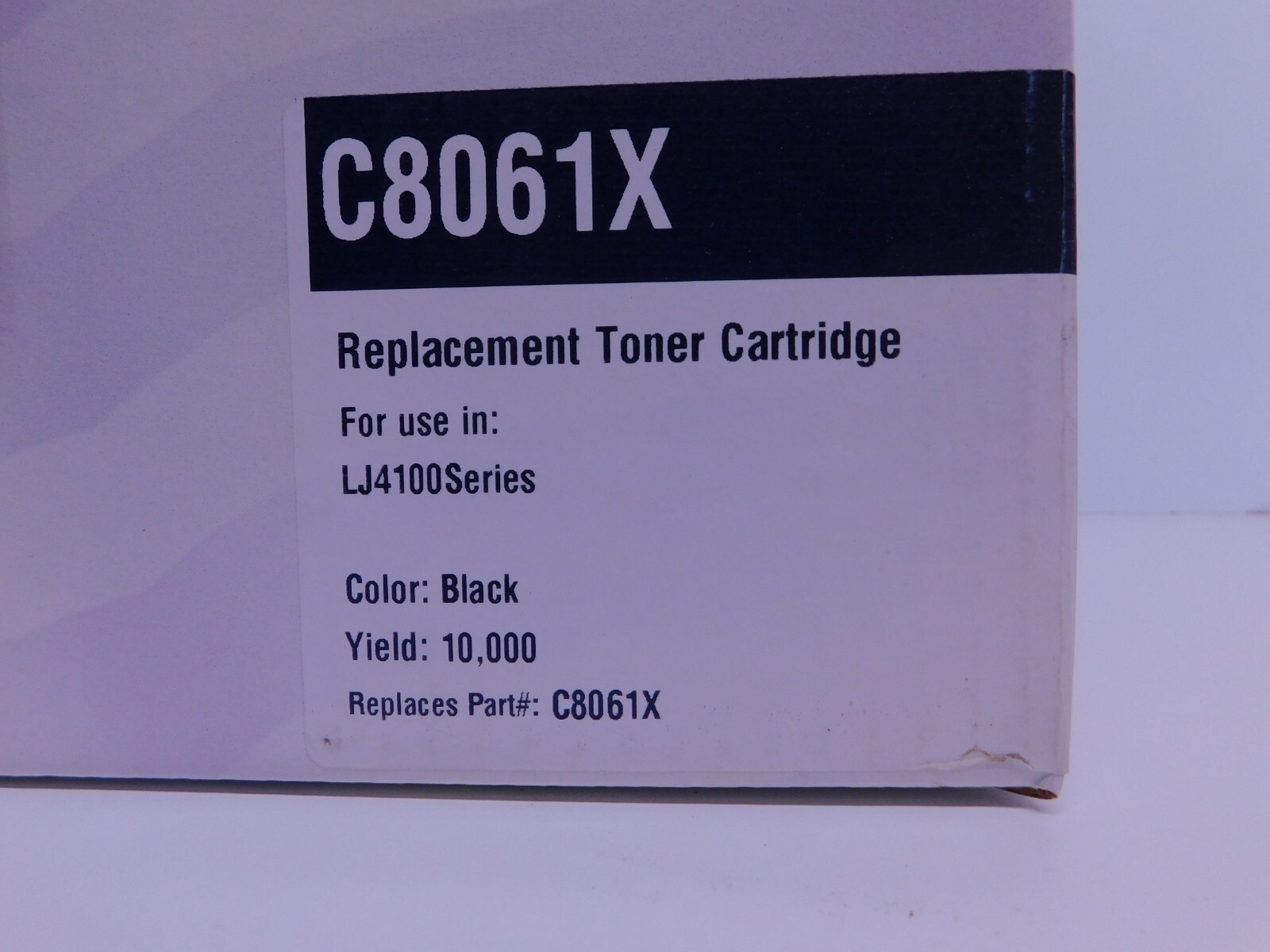 HP #C8061X, High Yield Laserjet Toner Cartridge Black LJ4100 Printers, NEW (2 in lot) - Image 5
