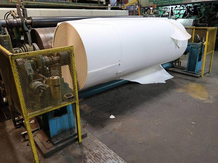 Manchester, 130" W horizontal track reel, 50 HP, with console, Allen Bradley Panelview 1000 - Image 2