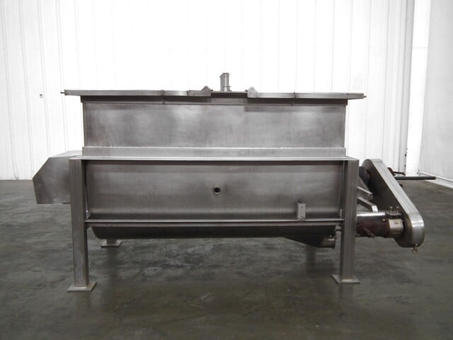 L & A, Stainless 350 gallon double rotating auger spiral coil batch cooker - Image 2