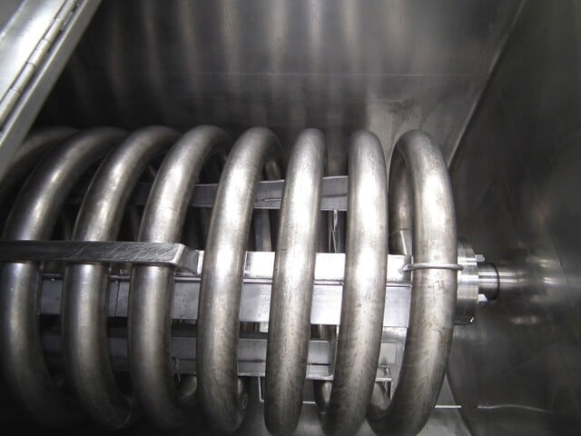 L & A, Stainless 350 gallon double rotating auger spiral coil batch cooker - Image 8