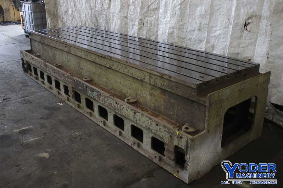T-slotted table, 43 x 150, cast iron construction - Image 4