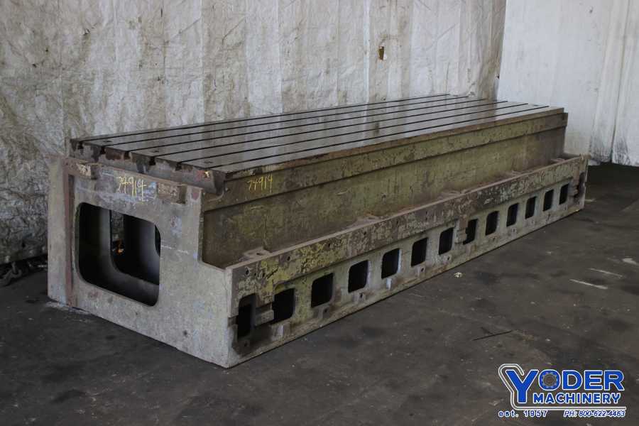 T-slotted table, 43 x 150, cast iron construction - Image 7