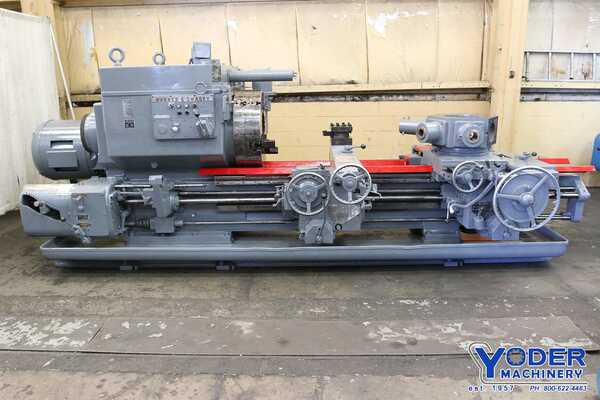 No. 4A Warner & Swasey, M3550, turret lathe, 29-1/2" swing, 3-jaw 28" chuck, 12-1/2" spindle hole - Image 1