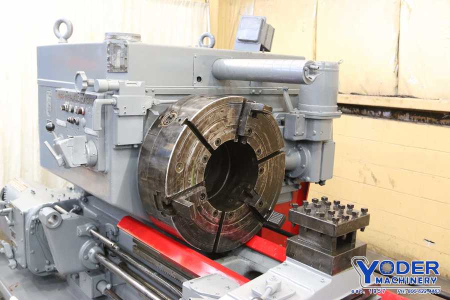 No. 4A Warner & Swasey, M3550, turret lathe, 29-1/2" swing, 3-jaw 28" chuck, 12-1/2" spindle hole - Image 4