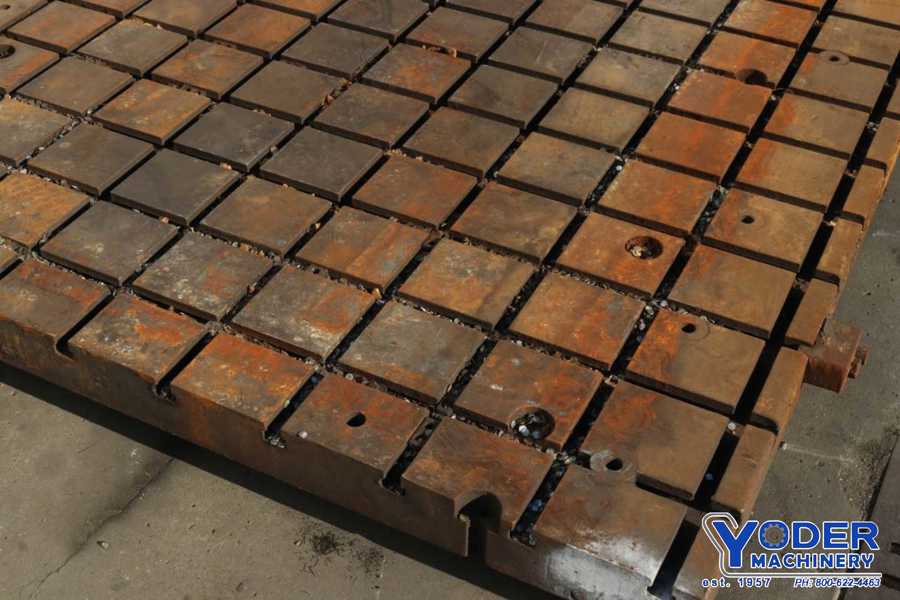 144" x 48" x 4-1/2", solid steel t-slotted plat - Image 6