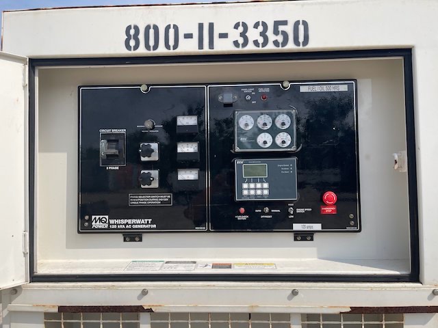 110 KW Multiquip #DCA125SSIU4F, trailer mounted, Tier 4F, sound attenuated enclosure, 240/480 Volts, 9645 - Image 7