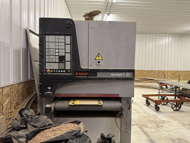 43" SCMI #Sandya-7S, 2-Head Wide Belt Sander, 43" x 85" belt, 2005 - Image 3