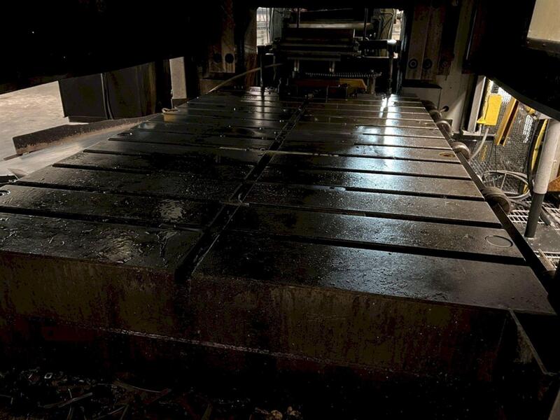 600 Ton, Brown & Boggs #SS2-600-84-48, straight side double crank, 8" stroke, 24" Shut Height, 12" ram adj. - Image 7