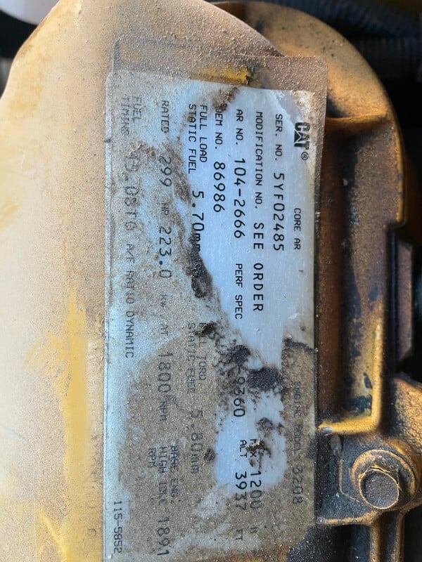 200 KW Caterpillar #3208, Stationary generator set, Diesel, 1800 RPM, 120/240 Volts, 977 hours, 1995 - Image 10