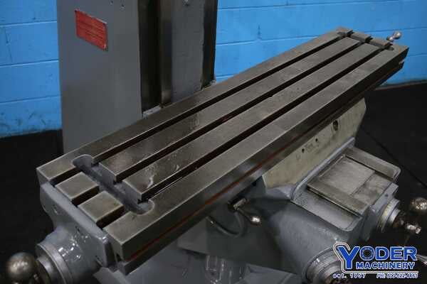 Bridgeport #Series-I, ram type vertical mill, 9" x42" table, 2 HP, One shot lube, chrome ways - Image 3