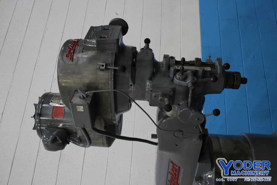 Bridgeport #Series-I, ram type vertical mill, 9" x42" table, 2 HP, One shot lube, chrome ways - Image 5