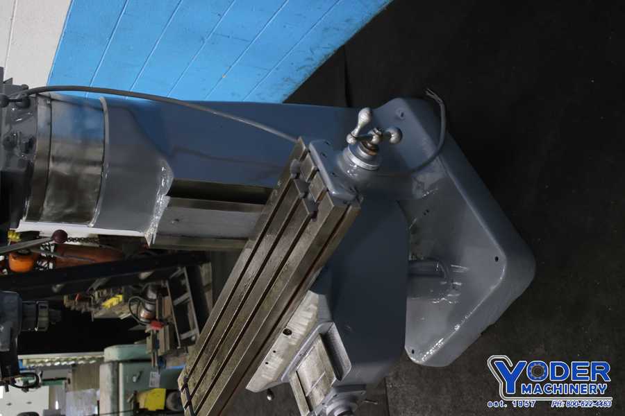 Bridgeport #Series-I, ram type vertical mill, 9" x42" table, 2 HP, One shot lube, chrome ways - Image 7