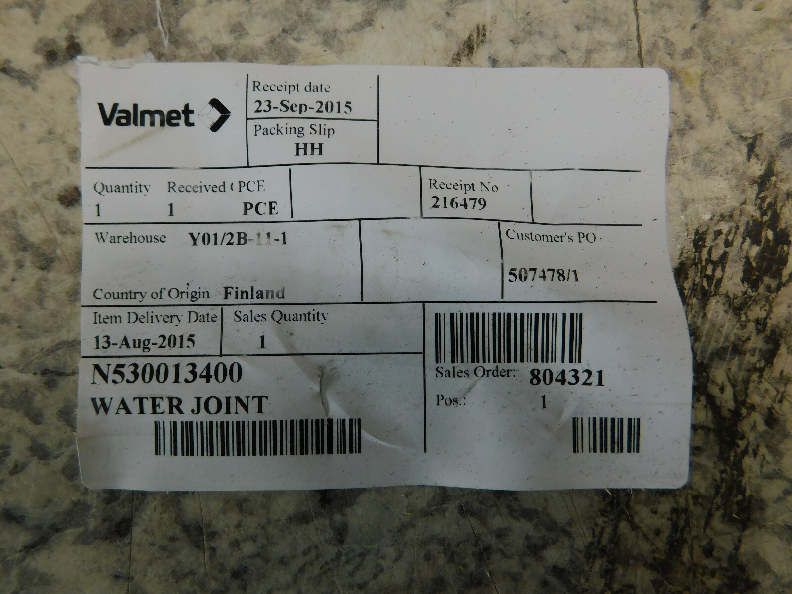 Valmet, Rotating Water Joint, Paper Mill, Stainless Steel, steam NEW - Image 4