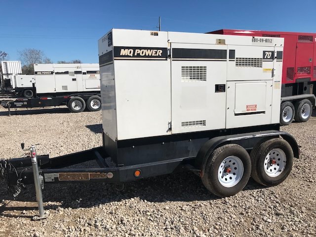 62 KW Multiquip #DCA70SSIU4F, trailer mounted, Tier 4F, sound attenuated enclosure, 120/240/208/277/480 - Image 1