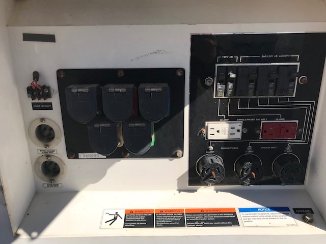 62 KW Multiquip #DCA70SSIU4F, trailer mounted, Tier 4F, sound attenuated enclosure, 120/240/208/277/480 - Image 4