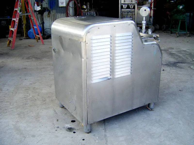 Waukesha Cherry-Burrell #SS-2100-VBR, homogenizer, 1400 GPH, 1200 psi, 1 stage, 40 HP Leeson motor - Image 4