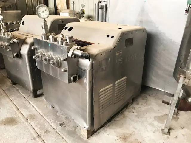 Waukesha Cherry-Burrell #SS-3000-SGR, homogenizer, 1500 GPH, 3000 psi, 1 stage, 50 HP US Electrical motor - Image 3